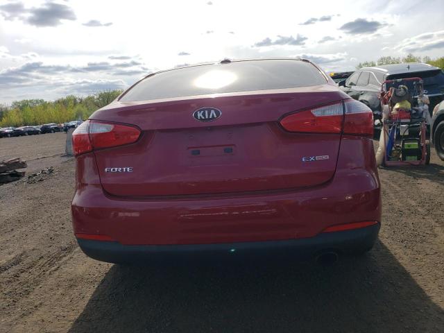 KNAFX4A82E5055543 - 2014 KIA FORTE EX RED photo 6