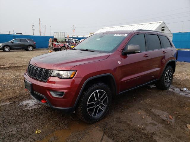 1C4RJFLGXKC730810 - 2019 JEEP GRAND CHER TRAILHAWK BURGUNDY photo 1