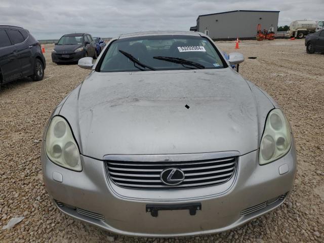 JTHFN48Y340051610 - 2004 LEXUS SC 430 SILVER photo 5