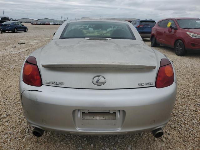 JTHFN48Y340051610 - 2004 LEXUS SC 430 SILVER photo 6