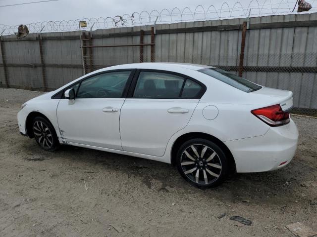 19XFB2F9XFE029611 - 2015 HONDA CIVIC EXL WHITE photo 2