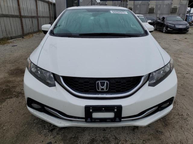 19XFB2F9XFE029611 - 2015 HONDA CIVIC EXL WHITE photo 5
