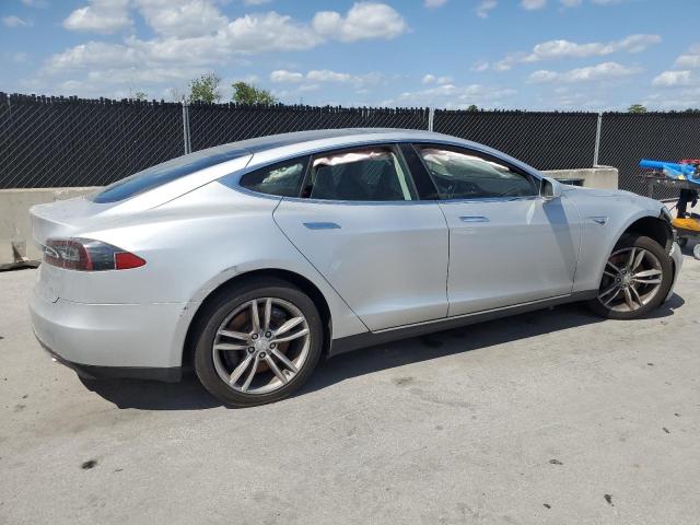 5YJSA1CN2CFP03107 - 2012 TESLA MODEL S GRAY photo 3