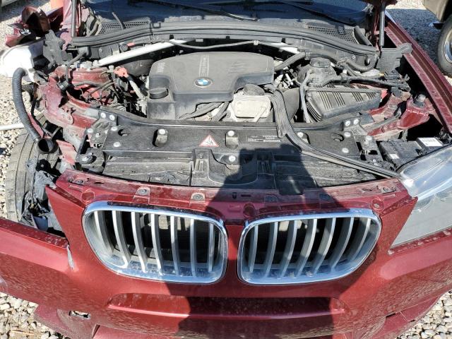 5UXWX9C50D0A32830 - 2013 BMW X3 XDRIVE28I RED photo 11