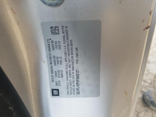 2G1FL1EP5F9800121 - 2015 CHEVROLET CAMARO ZL1 银色 照片 14