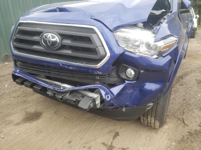 3TYCZ5AN0NT057561 - 2022 TOYOTA TACOMA DOUBLE CAB BLUE photo 9