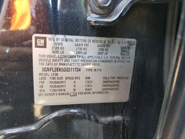 3GNFL2EK5DS511734 - 2013 CHEVROLET CAPTIVA LS BLACK photo 13