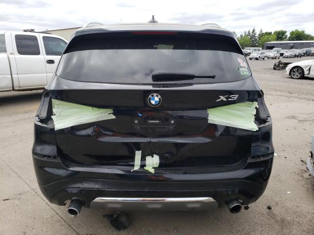 5UXTR9C53JLC83252 - 2018 BMW X3 XDRIVE30I BLACK photo 6