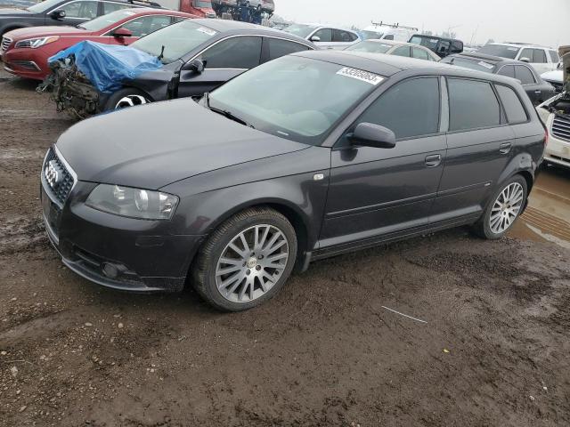 WAUHF78P77A044462 - 2007 AUDI A3 2 CHARCOAL photo 1