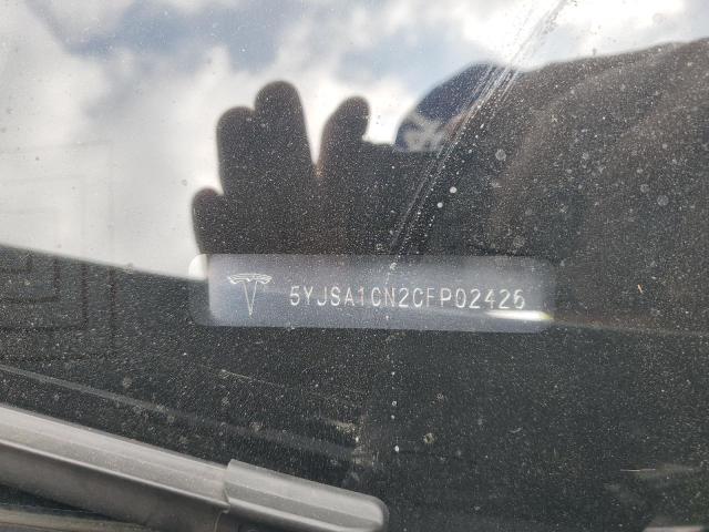 5YJSA1CN2CFP02426 - 2012 TESLA MODEL S SILVER photo 12