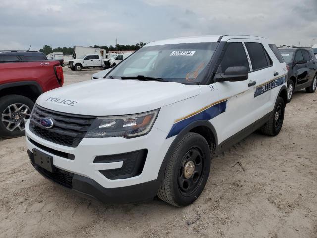 1FM5K8AR1KGB54640 - 2019 FORD EXPLORER POLICE INTERCEPTOR WHITE photo 1