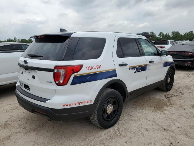 1FM5K8AR1KGB54640 - 2019 FORD EXPLORER POLICE INTERCEPTOR WHITE photo 3