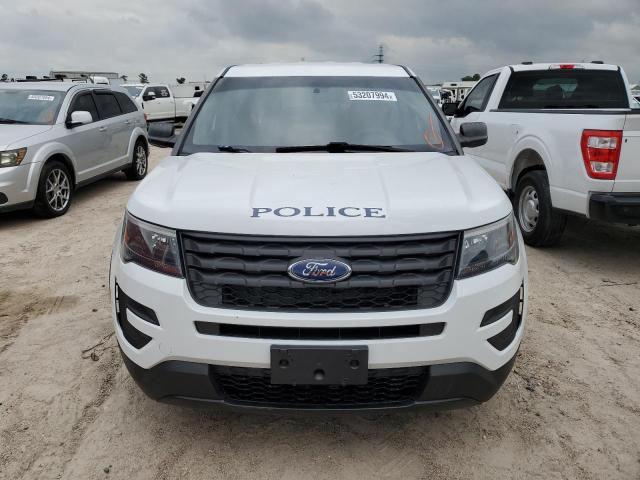 1FM5K8AR1KGB54640 - 2019 FORD EXPLORER POLICE INTERCEPTOR WHITE photo 5