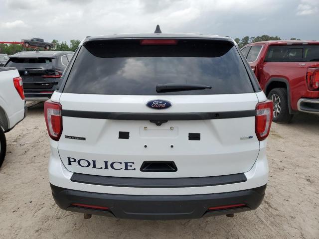 1FM5K8AR1KGB54640 - 2019 FORD EXPLORER POLICE INTERCEPTOR WHITE photo 6