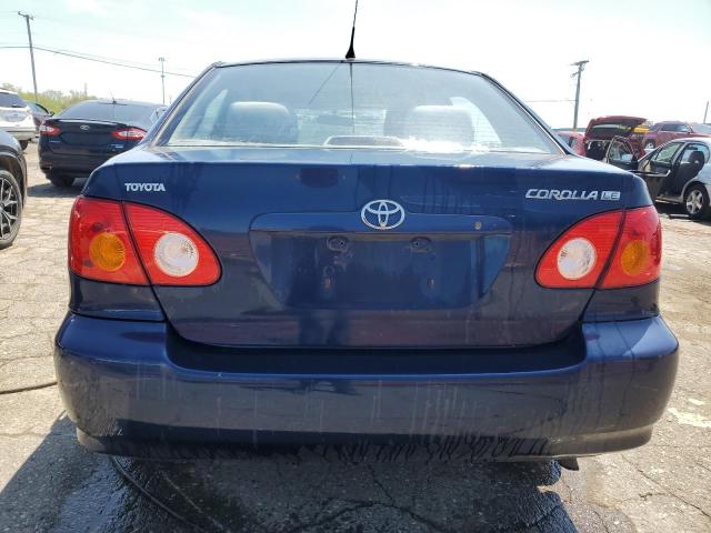 2T1BR38E63C147059 - 2003 TOYOTA COROLLA CE BLUE photo 6