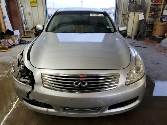 JNKBV61F68M269588 - 2008 INFINITI G35 SILVER photo 5