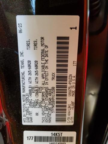 5TFMA5DBXPX115200 - 2023 TOYOTA TUNDRA CREWMAX PLATINUM ყავისფერი ფოტო 12