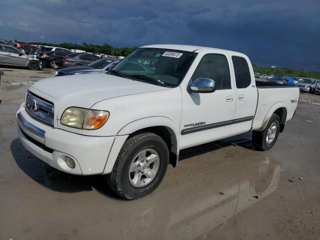 5TBRT34115S469839 - 2005 TOYOTA TUNDRA ACCESS CAB SR5 WHITE photo 1