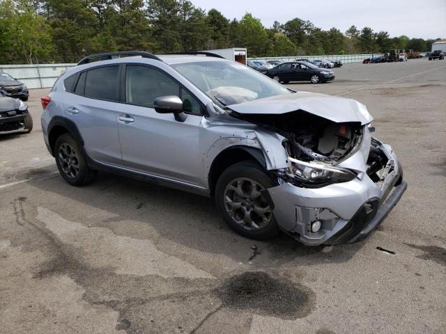 JF2GTHSC2MH315239 - 2021 SUBARU CROSSTREK SPORT SILVER photo 4