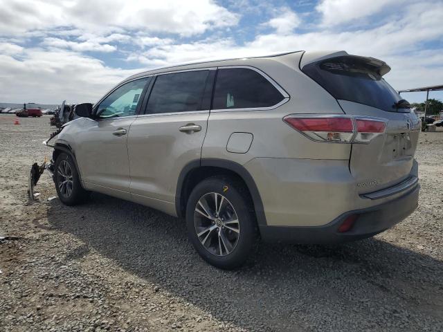 5TDKKRFHXGS150077 - 2016 TOYOTA HIGHLANDER XLE 金色 照片 2