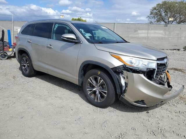 5TDKKRFHXGS150077 - 2016 TOYOTA HIGHLANDER XLE 金色 照片 4