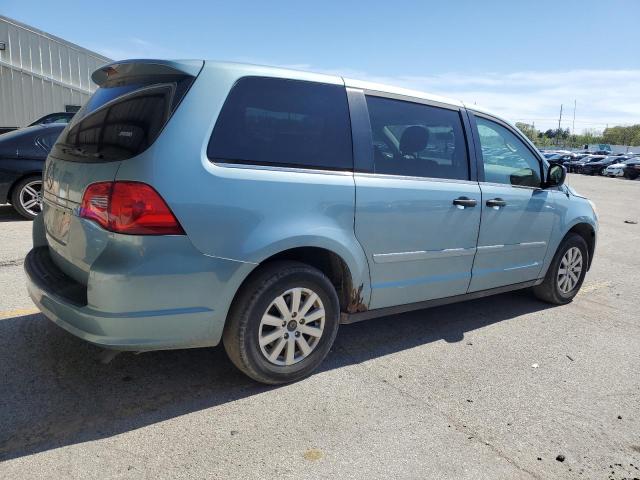2V8HW441X9R550003 - 2009 VOLKSWAGEN ROUTAN S TURQUOISE photo 3