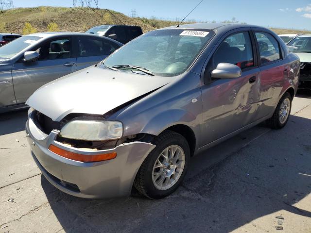 KL1TD56646B683142 - 2006 CHEVROLET AVEO BASE GRAY photo 1