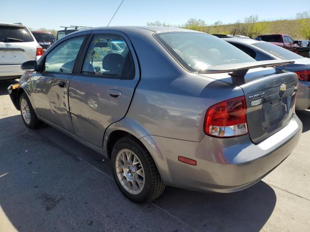 KL1TD56646B683142 - 2006 CHEVROLET AVEO BASE GRAY photo 2