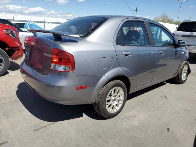 KL1TD56646B683142 - 2006 CHEVROLET AVEO BASE GRAY photo 3