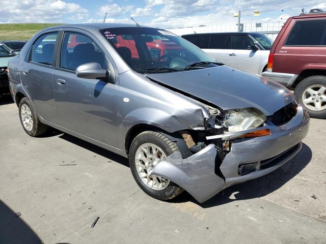 KL1TD56646B683142 - 2006 CHEVROLET AVEO BASE GRAY photo 4