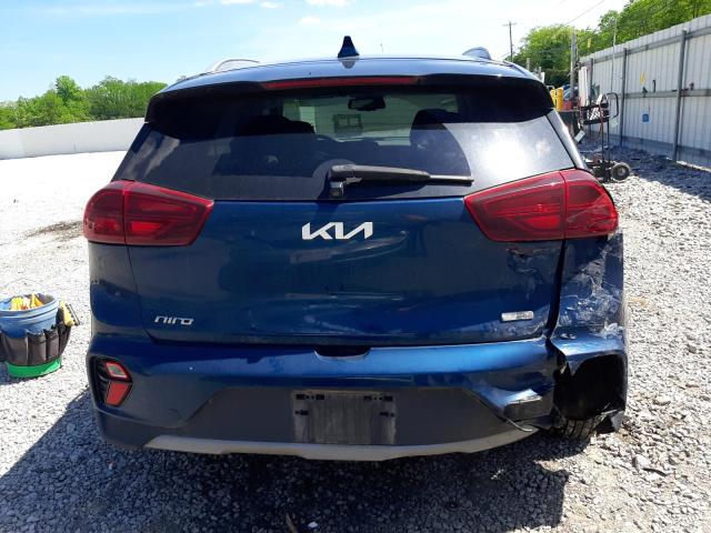 KNDCD3LD0N5527936 - 2022 KIA NIRO EX BLUE photo 6