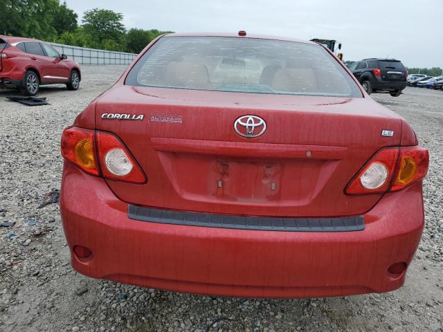 1NXBU4EE5AZ248680 - 2010 TOYOTA COROLLA BASE RED photo 6