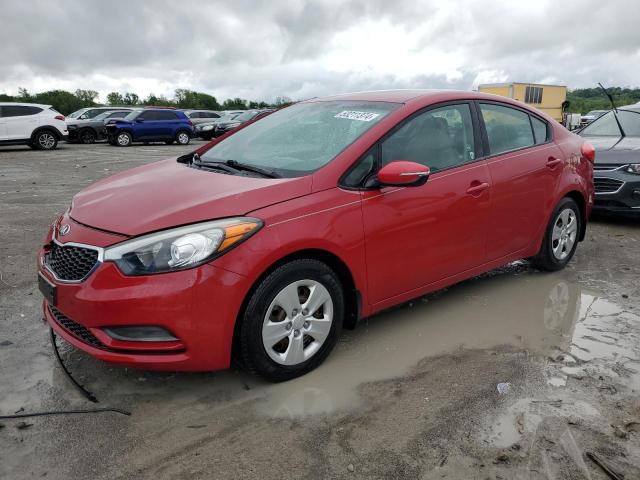 KNAFX4A66F5301994 - 2015 KIA FORTE LX RED photo 1