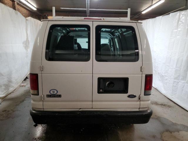 1FTNE24W95HB21460 - 2005 FORD ECONOLINE E250 VAN WHITE photo 6