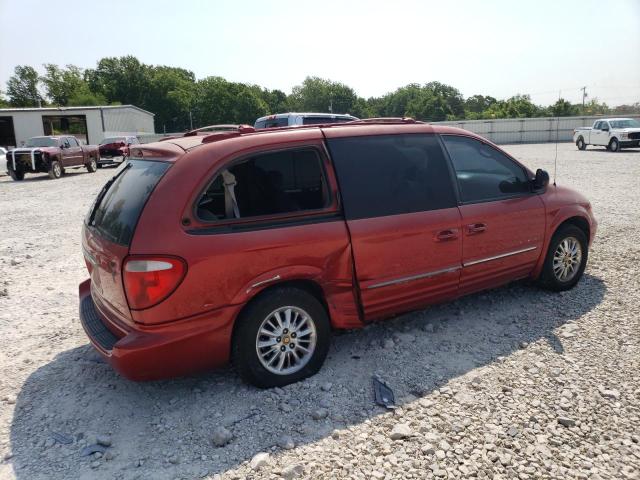 2C8GP64L81R183168 - 2001 CHRYSLER TOWN & COU LIMITED RED photo 3