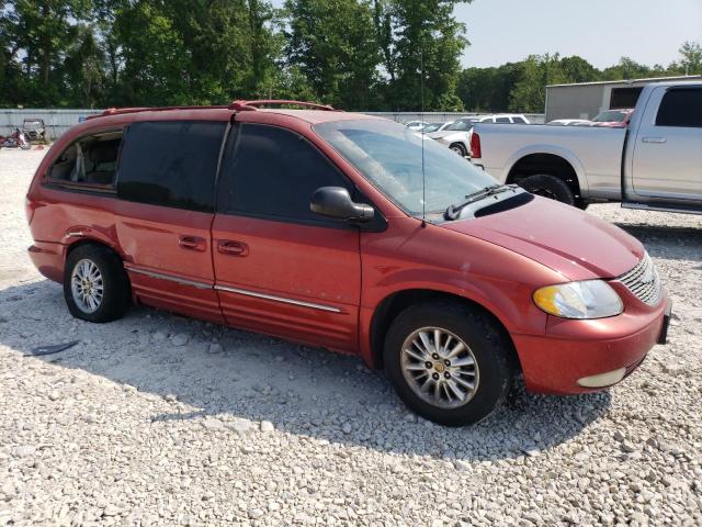 2C8GP64L81R183168 - 2001 CHRYSLER TOWN & COU LIMITED RED photo 4