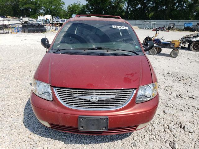 2C8GP64L81R183168 - 2001 CHRYSLER TOWN & COU LIMITED RED photo 5