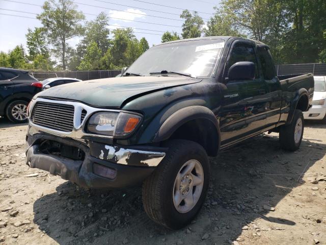 5TEWN72N74Z324162 - 2004 TOYOTA TACOMA XTRACAB GREEN photo 1