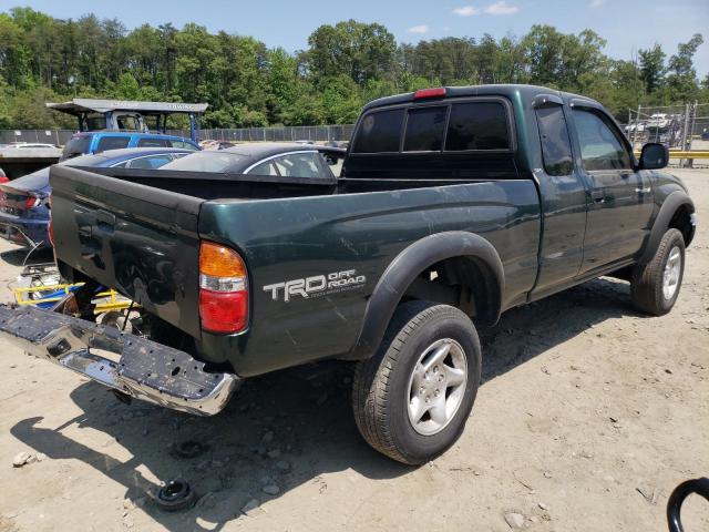 5TEWN72N74Z324162 - 2004 TOYOTA TACOMA XTRACAB GREEN photo 3