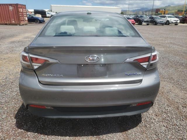 KMHE24L3XHA064433 - 2017 HYUNDAI SONATA HYBRID GRAY photo 6