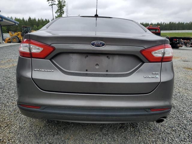 3FA6P0LU2DR276034 - 2013 FORD FUSION SE HYBRID GRAY photo 6