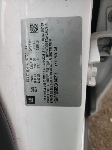 1G4PR5SK5G4147218 - 2016 BUICK VERANO CONVENIENCE WHITE photo 12