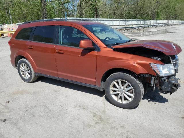 3C4PDCBGXET204782 - 2014 DODGE JOURNEY SXT ORANGE photo 4