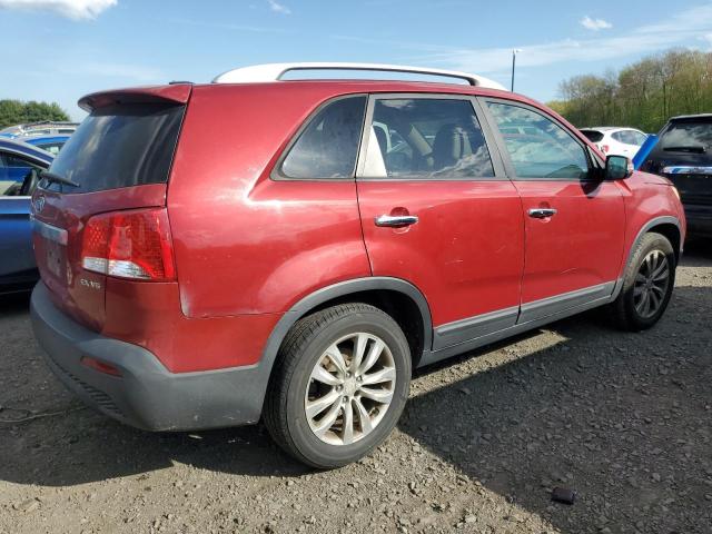 5XYKU4A2XBG011430 - 2011 KIA SORENTO EX RED photo 3