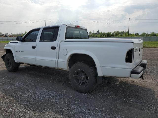 1B7HG38X02S697873 - 2002 DODGE DAKOTA QUAD SPORT WHITE photo 2