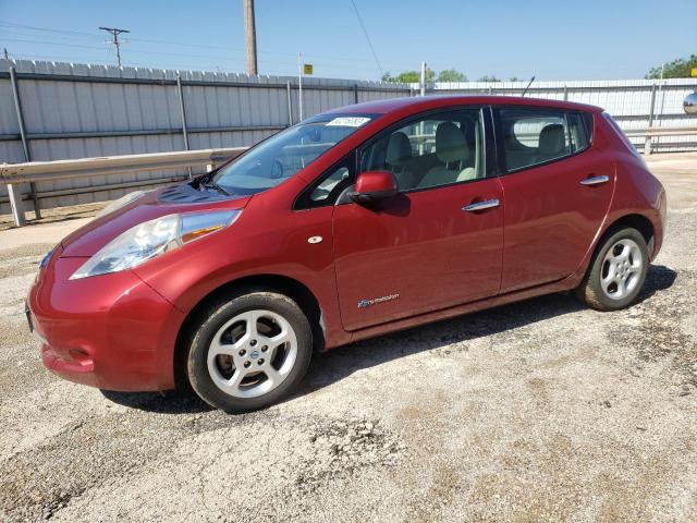 JN1AZ0CP5BT009431 - 2011 NISSAN LEAF SV BURGUNDY photo 1