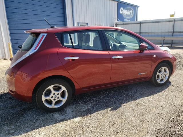 JN1AZ0CP5BT009431 - 2011 NISSAN LEAF SV BURGUNDY photo 3