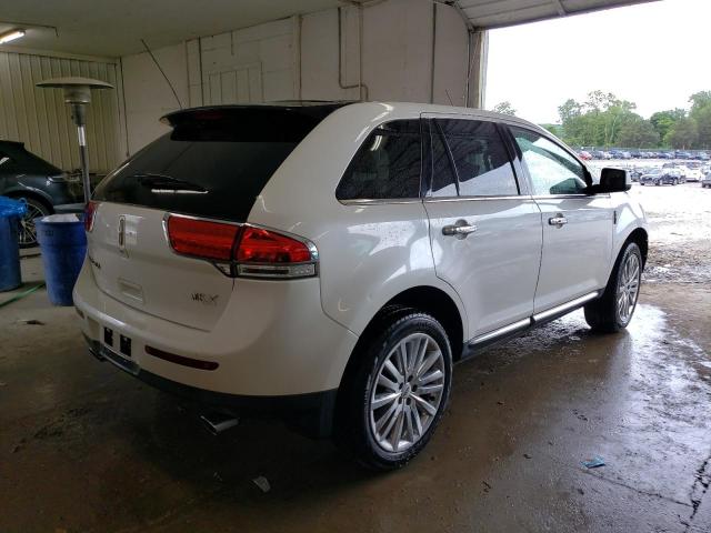 2LMDJ6JK8BBJ04870 - 2011 LINCOLN MKX WHITE photo 3