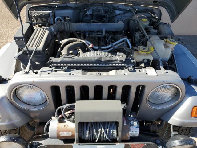 1J4FA49S91P310895 - 2001 JEEP WRANGLER / SPORT GRAY photo 11