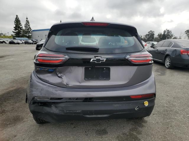 1G1FW6S07N4130066 - 2022 CHEVROLET BOLT EV 1LT GRAY photo 6